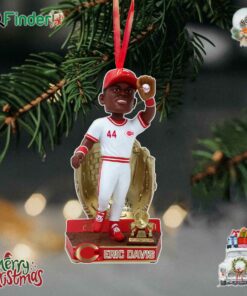 Eric Davis Cincinnati Reds 1987 Gold Glove Ornament
