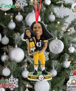 Troy Polamalu Pittsburgh Steelers Bobble Dubblz Ornament