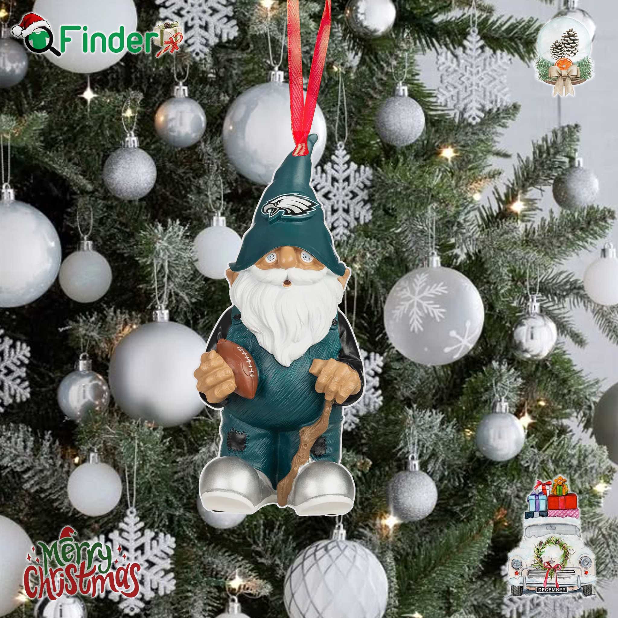 Philadelphia Eagles Team Gnome Ornament Philadelphia Eagles Team Gnome Ornament