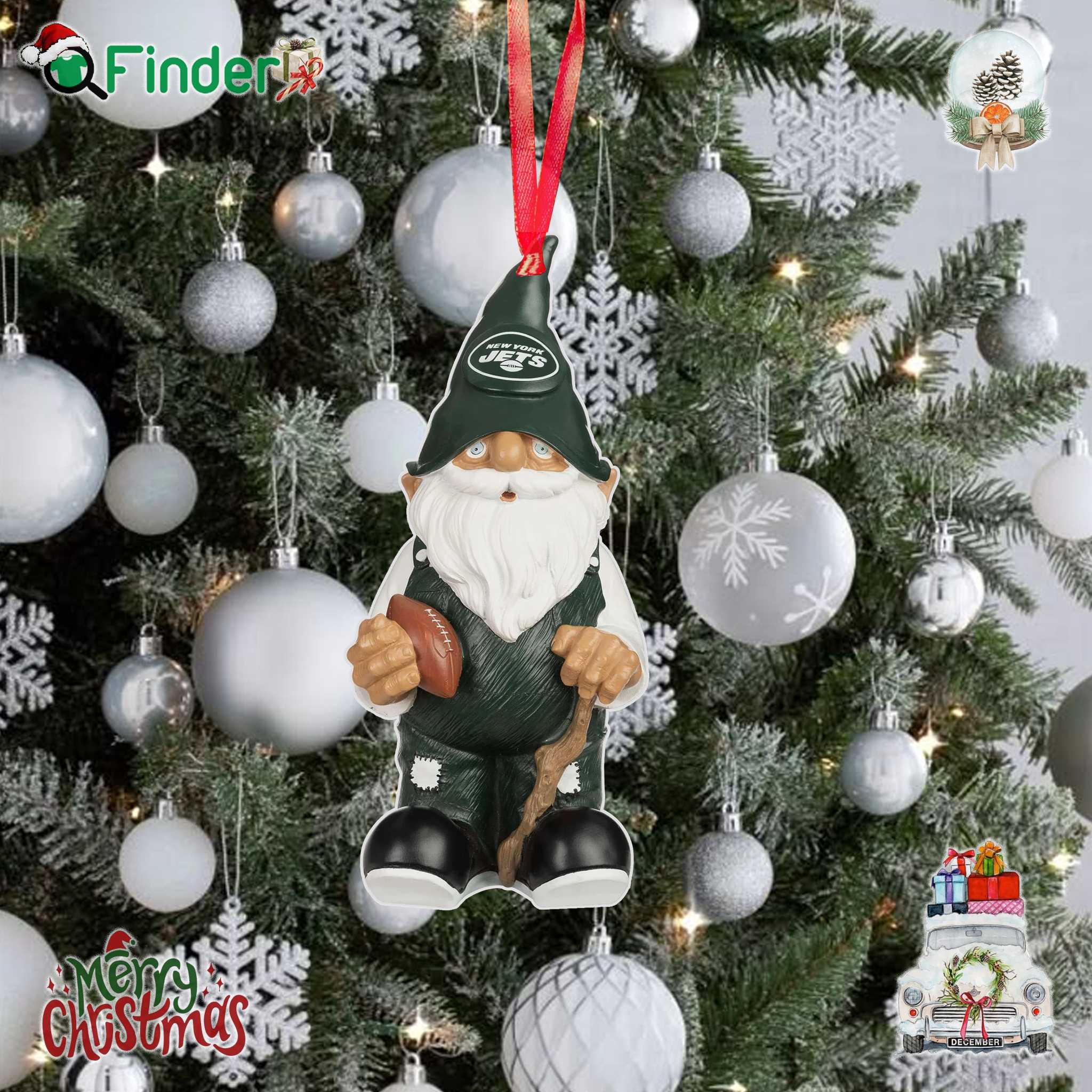New York Jets Team Gnome Ornament New York Jets Team Gnome Ornament