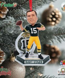 Bart Starr Green Bay Packers Legendary Number 15 Ornament