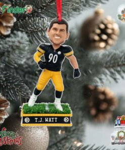 Tj Watt Pittsburgh Steelers Field Star Ornament