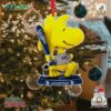 Los Angeles Dodgers Woodstock Peanuts 2024 World Series Champions Mini Bighead Ornament