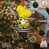 Los Angeles Dodgers Woodstock Peanuts 2024 World Series Mini Bighead Ornament