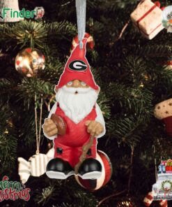 Georgia Bulldogs Team Gnome Ornamet