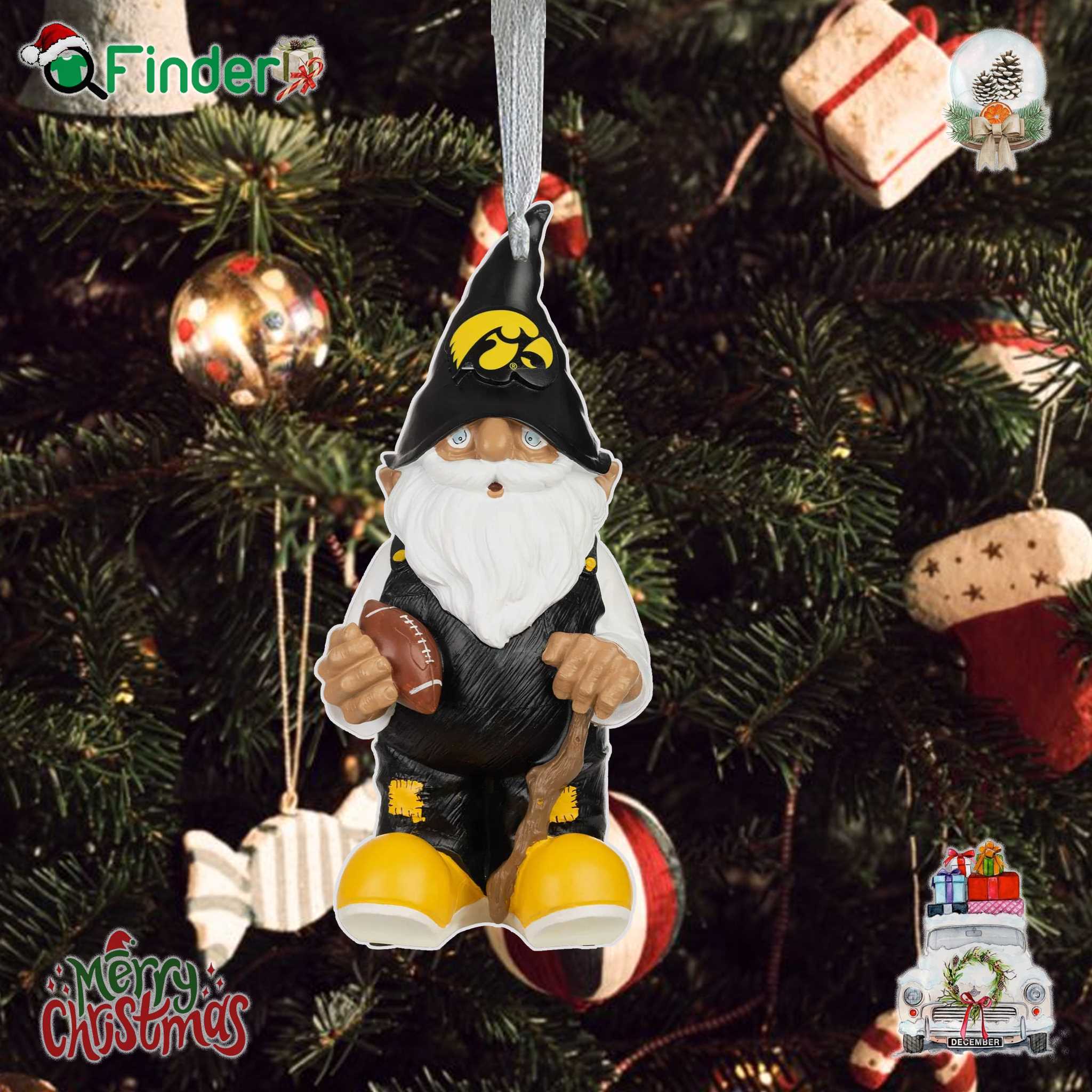 Iowa Hawkeyes Team Gnome Ornament Iowa Hawkeyes Team Gnome Ornament