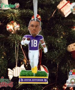 Justin Jefferson Minnesota Vikings Field Star Ornament