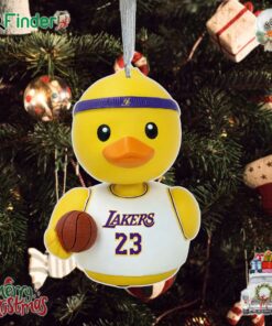 Lebron James Los Angeles Lakers Player Bobble Duck Mini Ornament