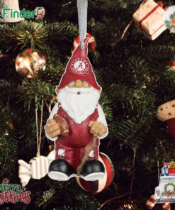 Alabama Crimson Tide Team Gnome Ornament
