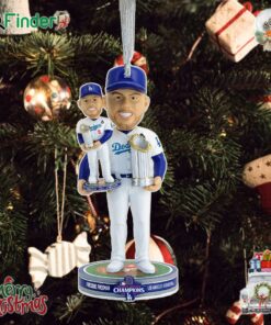 Freddie Freeman Los Angeles Dodgers 2024 World Series Champions Bobble Dubblz Ornament