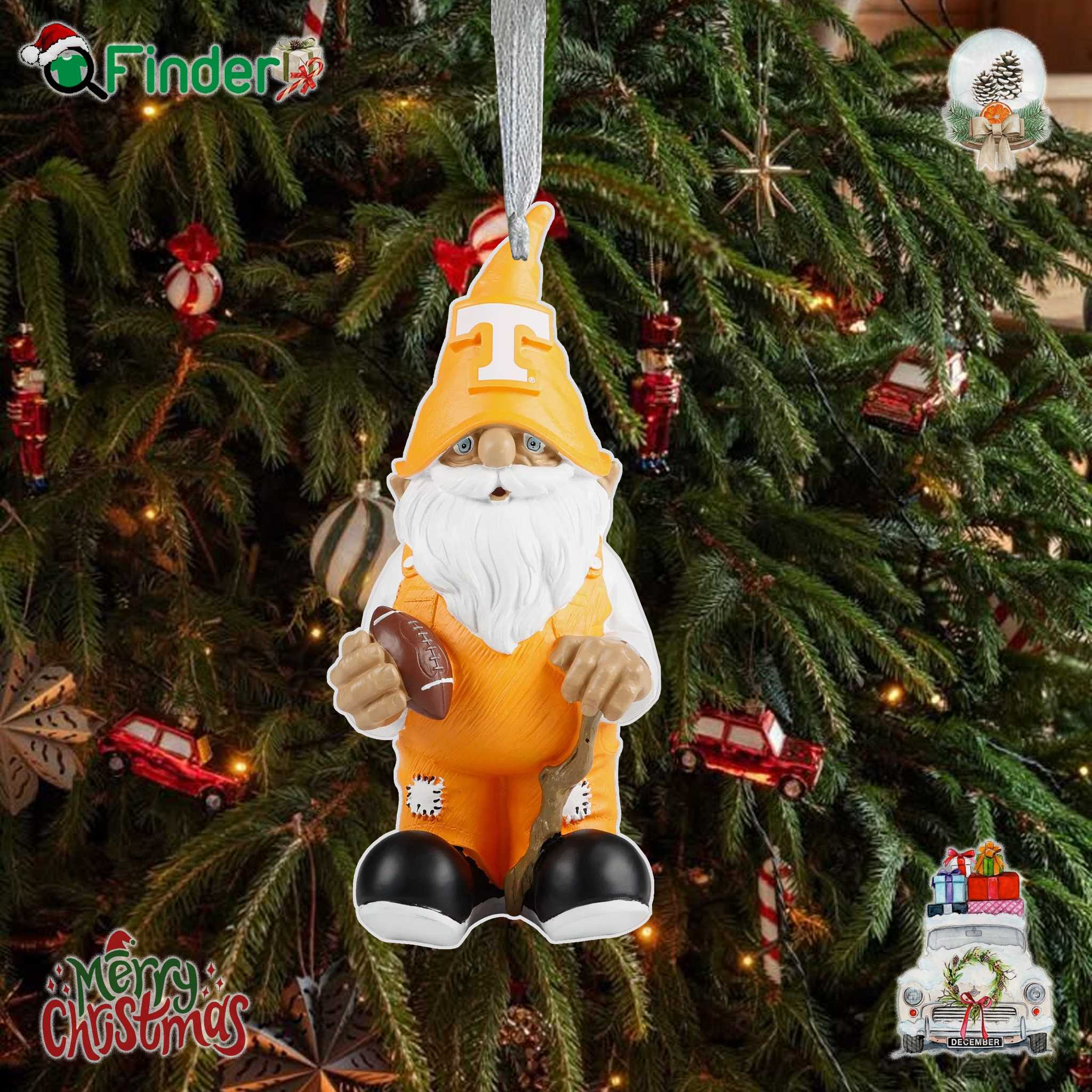 Tennessee Volunteers Team Gnome Ornament Tennessee Volunteers Team Gnome Ornament