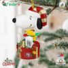 San Francisco 49ers Snoopy And Woodstock Peanuts Christmas Ornament