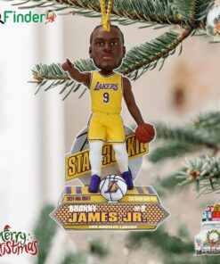 Bronny James Los Angeles Lakers 2024 Rookie Series Ornament