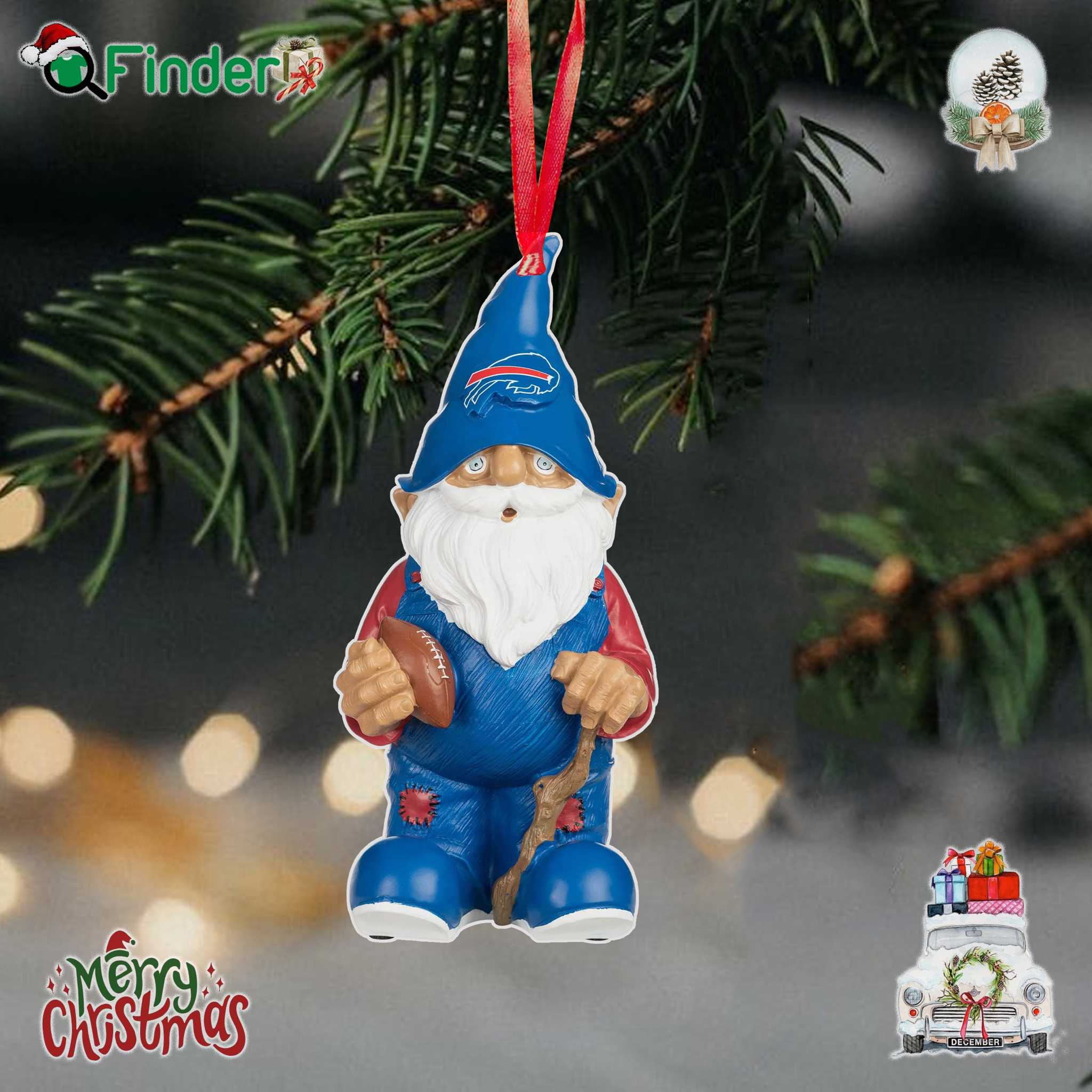 Buffalo Bills Team Gnome Ornament Buffalo Bills Team Gnome Ornament