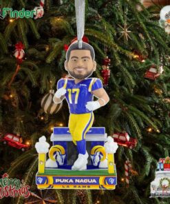 Puka Nacua Los Angeles Rams Tunnel Entrance Ornament