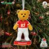 Travis Kelce Kansas City Chiefs Team Beans Player Bear Ornament