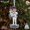 Yoshinobu Yamamoto Los Angeles Dodgers 2024 World Series Champions Bobble Dubblz Ornament