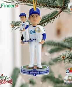 Shohei Ohtani Los Angeles Dodgers 2024 World Series Champions Bobble Dubblz Ornament