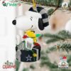 Dallas Cowboys Snoopy And Woodstock Peanuts Christmas Ornament