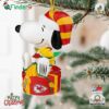 Kansas City Chiefs Snoopy And Woodstock Peanuts Christmas Ornament