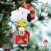 Ohio State Buckeyes Snoopy And Woodstock Peanuts Christmas Ornament