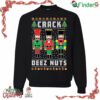 Crack Deez Nuts Ugly Funny Christmas Sweater Sweatshirt