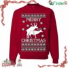 Reindeer Humping Merry Christmas Ugly Christmas Unisex Crew Neck