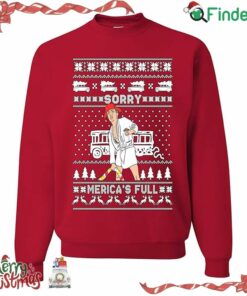 Donald Trump Sorry Merica's Full Ugly Funny Christmas Sweater Sweatshirt
