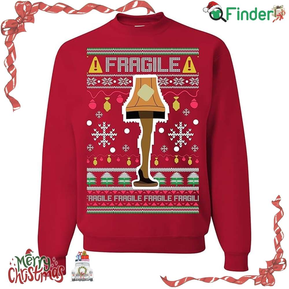 Fragile Leg Lamp Christmas Story Funny Xmas Ugly Christmas Sweater Fragile Leg Lamp Christmas Story Funny Xmas Ugly Christmas Sweater