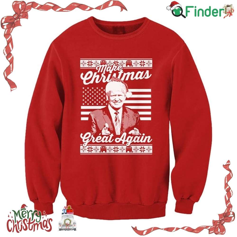 Make Christmas Great Again Trump Ugly Sweater Men's Sweatshirt Make Christmas Great Again Trump Ugly Sweater Men's Sweatshirt