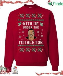 Mike Tyson Kith Me Under The Mistletoe Christmas Sweater