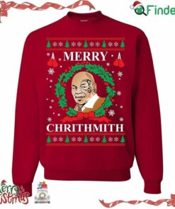 Mike Tyson Merry Chrithmith Ugly Christmas Crewneck Sweatshirt