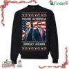Make Christmas Great Again Donald Trump Vance 2024 Ugly Christmas Crewneck Sweatshirt