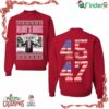 Trump Daddt's Home 45 47 Ugly Christmas Crewneck Sweatshirt