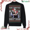 Trump Vance Step Brothers Make Christmas Great Again Santa Ugly Christmas Crewneck Sweatshirt