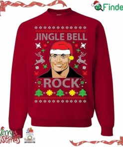The Rock Christmas Jingle Bell Rock Ugly Funny Christmas Sweater Sweatshirt
