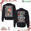Twas The Nizzle Before Chrismizzle And All Through The Hizzle Ugly Christmas Crewneck Sweatshirt