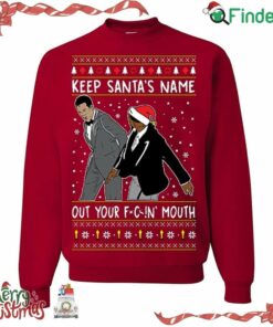 Wild Custom Apparel Will Chris Slap Keep Santas Name Out Of Your Mouth Ugly Christmas Sweater Sweater Crewneck Sweatshirt