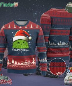 Xmas Cat Ugly Christmas Sweater Ew People Meowy Kitten Lovers