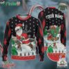 Custom Funny Christmas Holiday Santa Sport Hockey Ugly Sweater