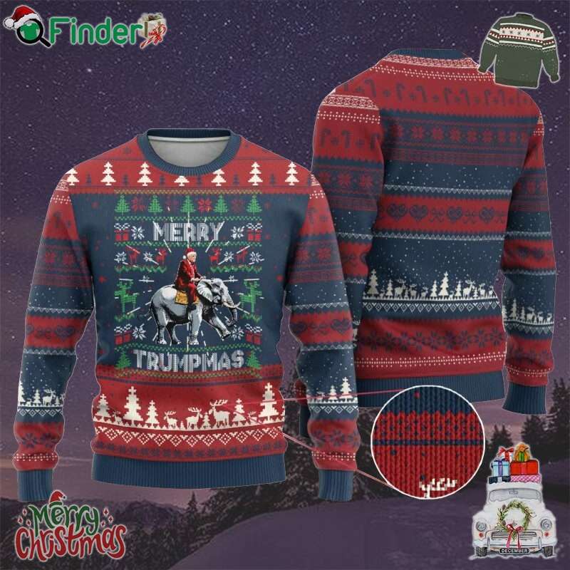 Trump Xmas Ugly Christmas Sweater Merry Trumpmas He Won 47th President Ugly Sweater Trump Xmas Ugly Christmas Sweater Merry Trumpmas He Won 47th President Ugly Sweater