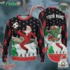 Custom Funny Christmas Holiday Santa Sport Soccer Ugly Sweater