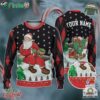 Custom Funny Christmas Holiday Santa Sport Football Ugly Sweater