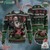 Custom Funny Christmas Holiday Rocker Guitar Santa Ugly Sweater