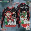 Custom Funny Christmas Holiday Santa Sport Golf Ugly Sweater