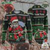 Custom Funny Christmas Holiday Skate Board Santa Ugly Sweater