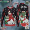 Custom Funny Christmas Holiday Santa Sport Baseball Ugly Sweater