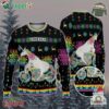 Custom Funny Christmas Holiday Unicorn Motorbike Ugly Sweater