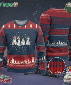 Xmas Ghost Dog Ugly Christmas Sweater