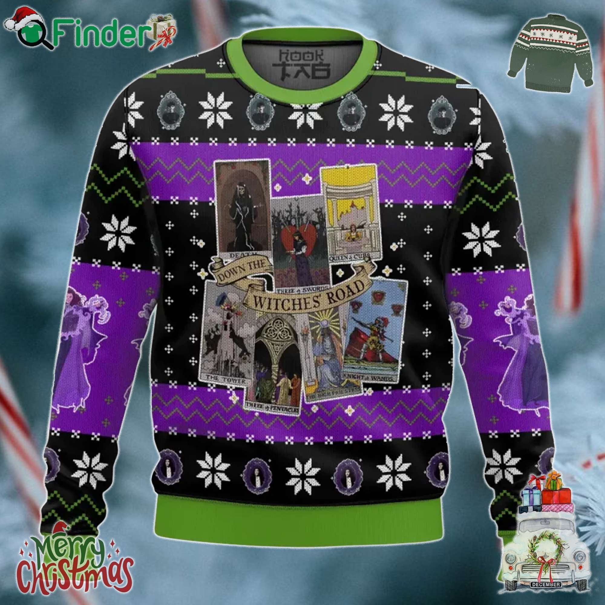 Agatha All Along The Witches Road Christmas Ugly Sweater Agatha All Along The Witches Road Christmas Ugly Sweater